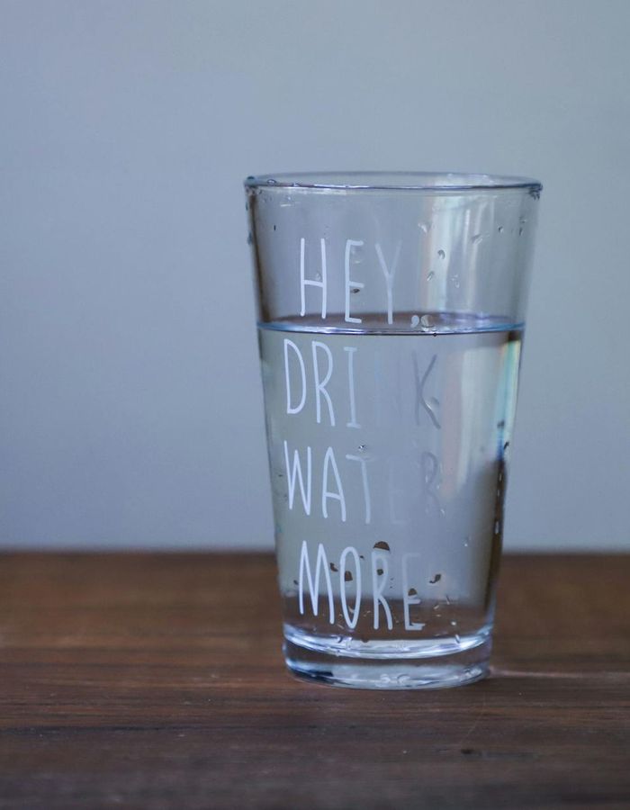 Creative representation of daily wellness and hydration habits